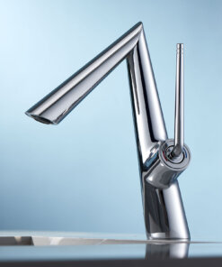 Solid Brass  Bathroom Faucet with Hot and Cold Control | Modern Single Handle Basin Faucet for Bathroom Sink,SOQO