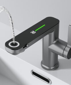 Smart Faucet - Digital Temperature Control, Dual Water Modes, Easy Operation, Eco-Friendly Water-Saving Design,SOQO
